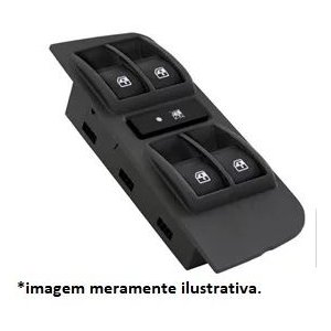 Botão do Vidro Elétrico Quadruplo dianteiro lado esquerdo Diretec DTC2261