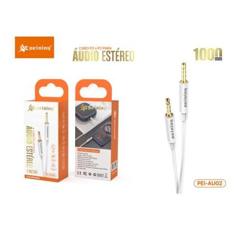 Cabo Auxiliar P2XP2 Branco Peining PEIAU02