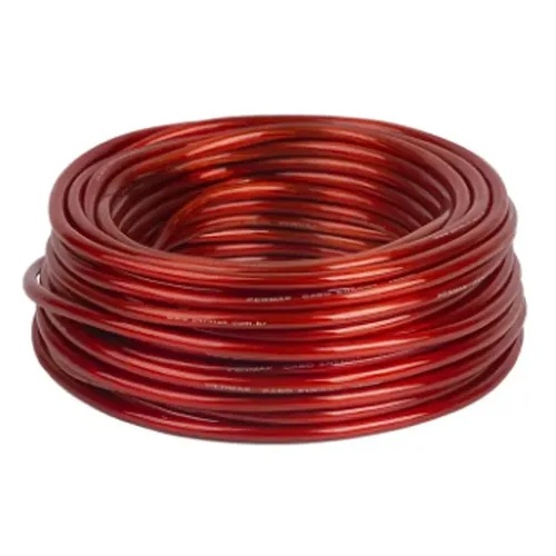 Cabo de Força para Módulo Pequeno 4mm Vermelho 10 Metros Uniq Cable FM730BL