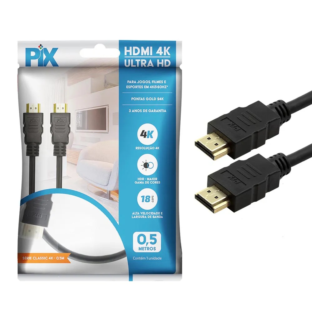 Cabo Hdmi de 19 Pinos 5 Metros Acessorios Importados 0182225