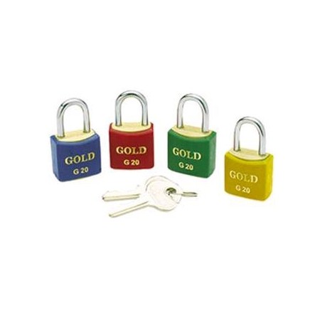 Cadeado Cores Gold Azul 30mm Gold SCD051011