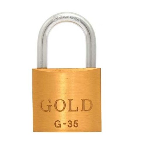 Cadeado Gold 35mm Gold SCC051004