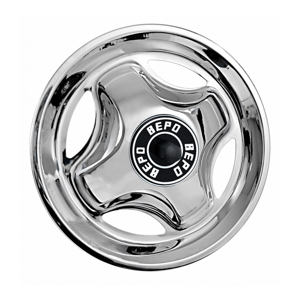 Calota 4 Pontas Aro 16 Pol. Aro Inox Inteiriça traseira Bepo M178L