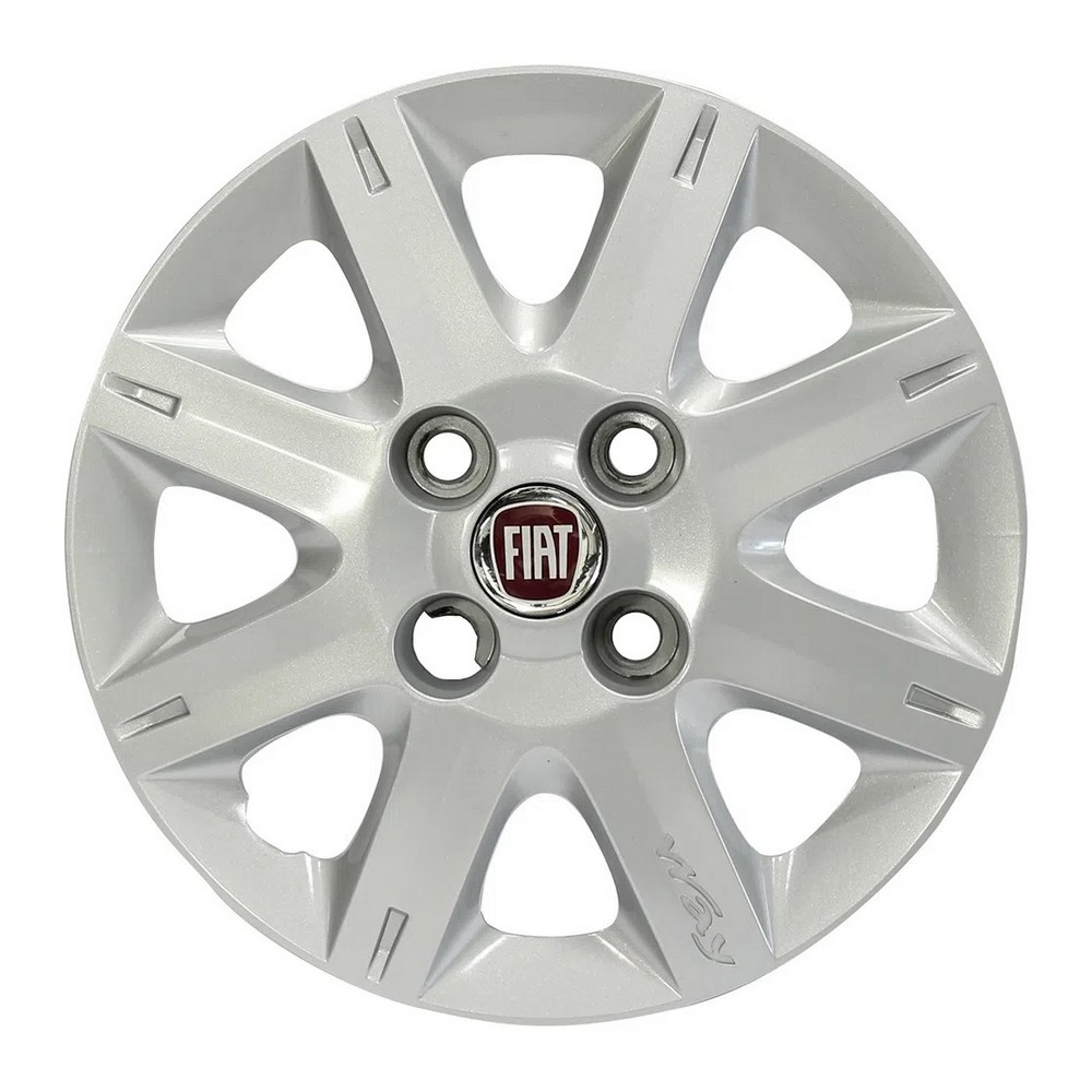Calota Aro 13 Pol. Prata Fixação por Parafuso Fiat 100176428