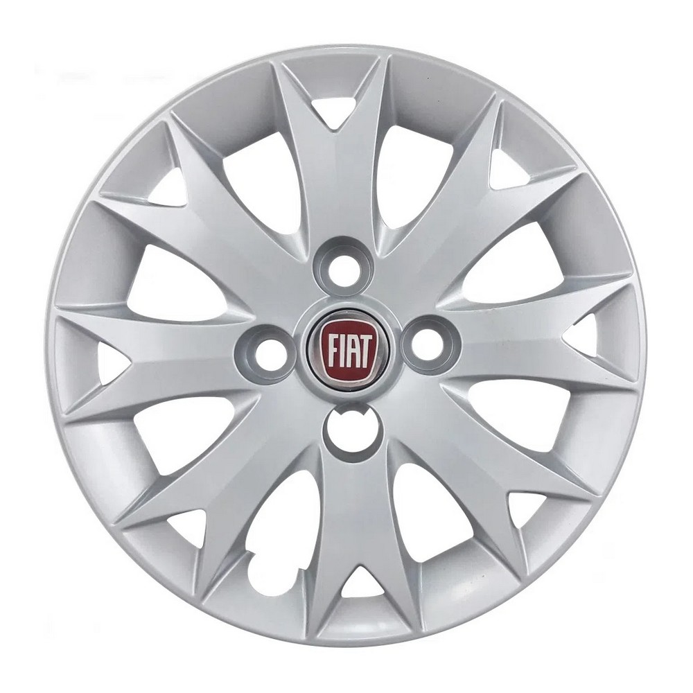 Calota Aro 13 Pol. Prata Fixação por Parafuso Fiat 100201127