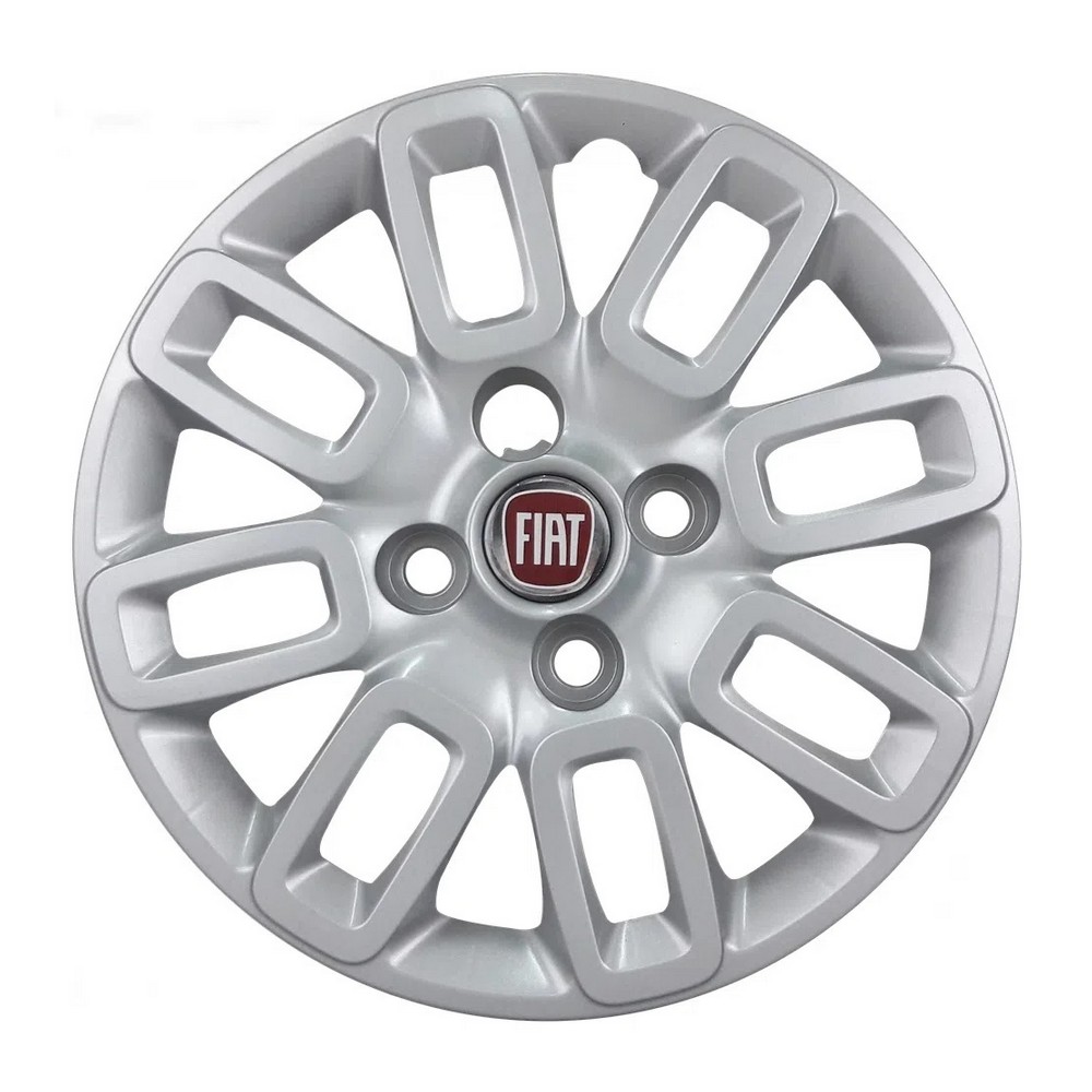 Calota Aro 13 Pol. Prata Fixação por Parafuso Fiat 100205239