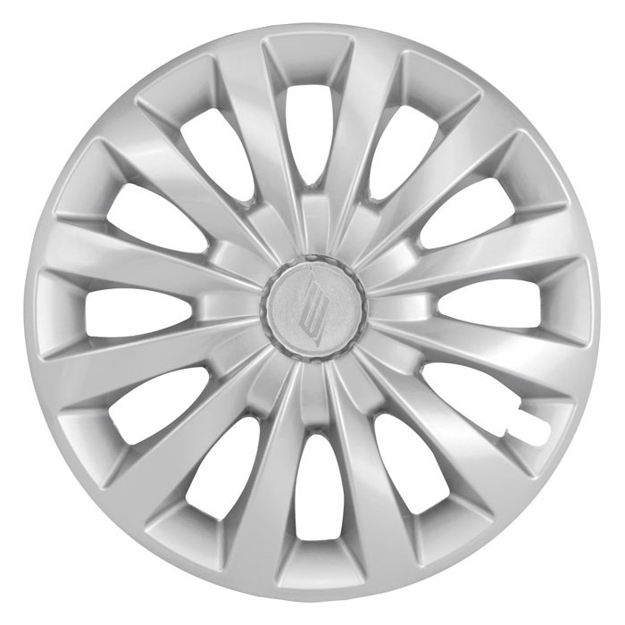 Calota Aro 13 Pol. Unicolor Silver Fixação por Parafuso Elitte LC100