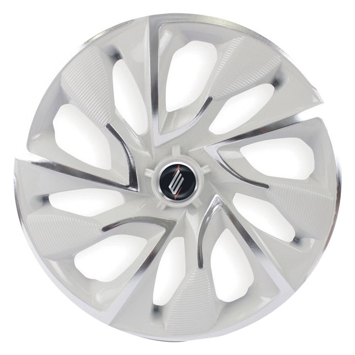 Calota Aro 14 Pol. Branco Cromo Universal Elitte 4103