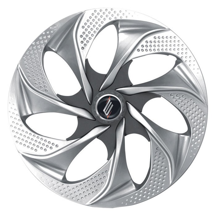 Calota Aro 14 Pol. Grafite e Cinza Silver Graphie Universal Elitte 4202