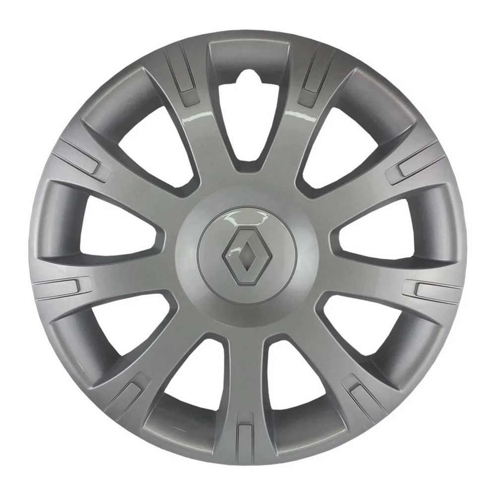 Calota Aro 14 Pol. Prata Fixação por Encaixe Renault 403157329R