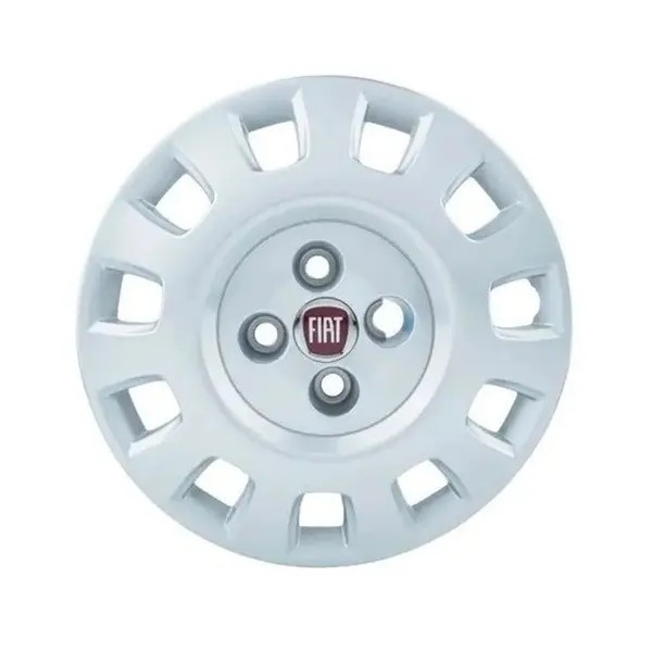 Calota Aro 14 Pol. Prata Fixação por Parafuso Fiat 100176616