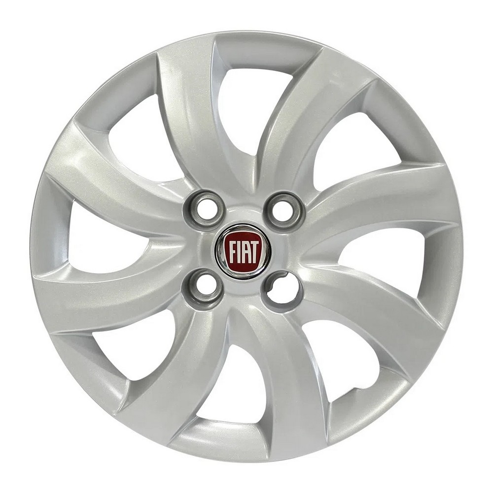 Calota Aro 14 Pol. Prata Fixação por Parafuso Fiat 100196604