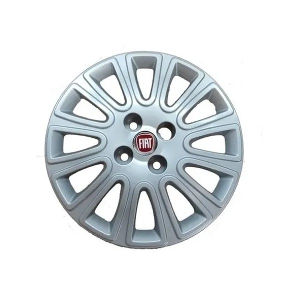 Calota Aro 14 Pol. Prata Fixação por Parafuso Fiat 100200462