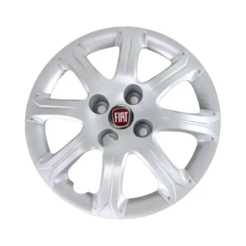 Calota Aro 14 Pol. Prata Fixação por Parafuso Fiat 100200831