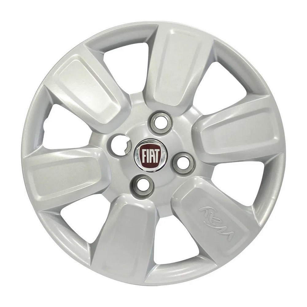 Calota Aro 14 Pol. Prata Fixação por Parafuso Fiat 100205245