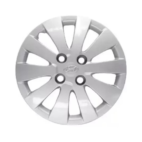 Calota Aro 14 Pol. Prata Fixação por Parafuso Hyundai 529601S000H