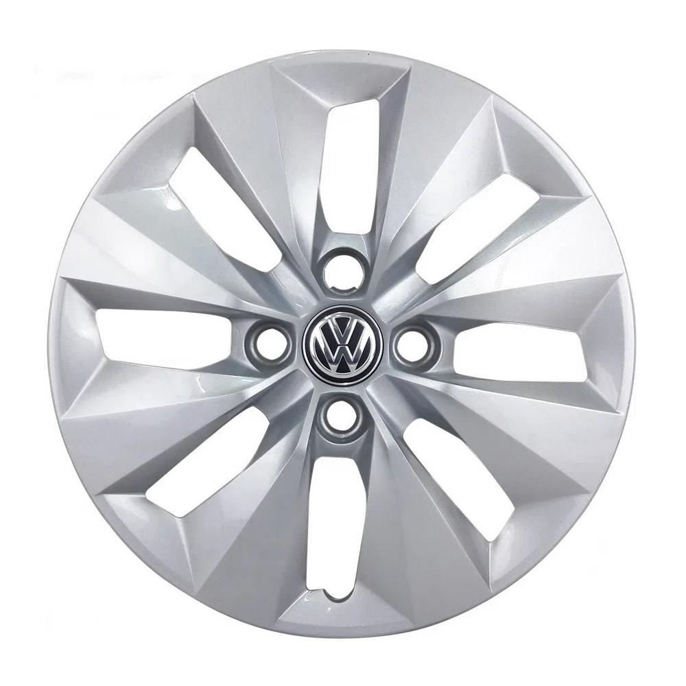 Calota Aro 14 Pol. Prata Fixação por Parafuso Volkswagen 5U0601147NZ31