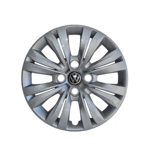 Calota Aro 14 Pol. Prata Fixação por Parafuso Volkswagen 5U0601147TZ31
