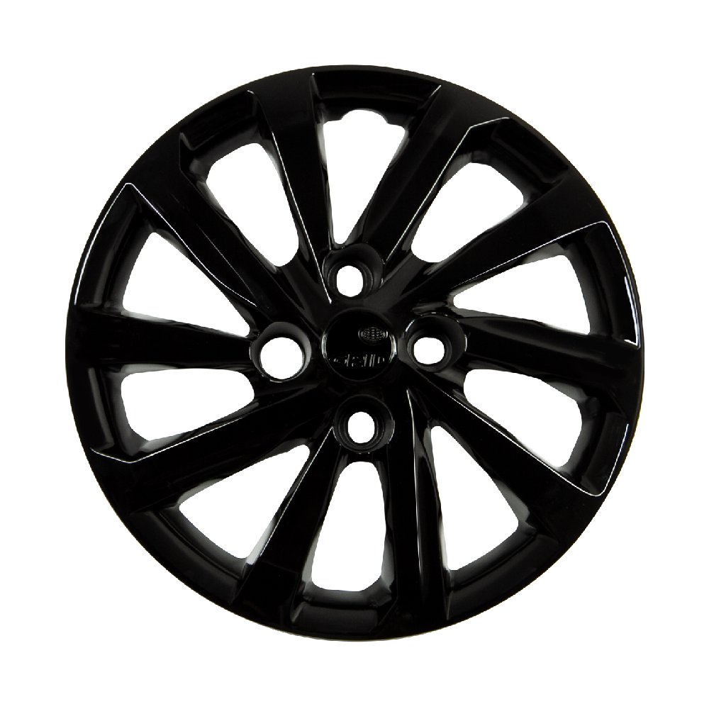 Calota Aro 15 Pol. Black Piano Fixação por Parafuso Grid 167CPPOBE