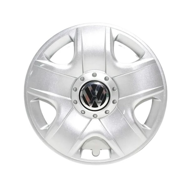 Calota Aro 15 Pol. Prata Fixação por Encaixe Volkswagen 1JE601147AYSW