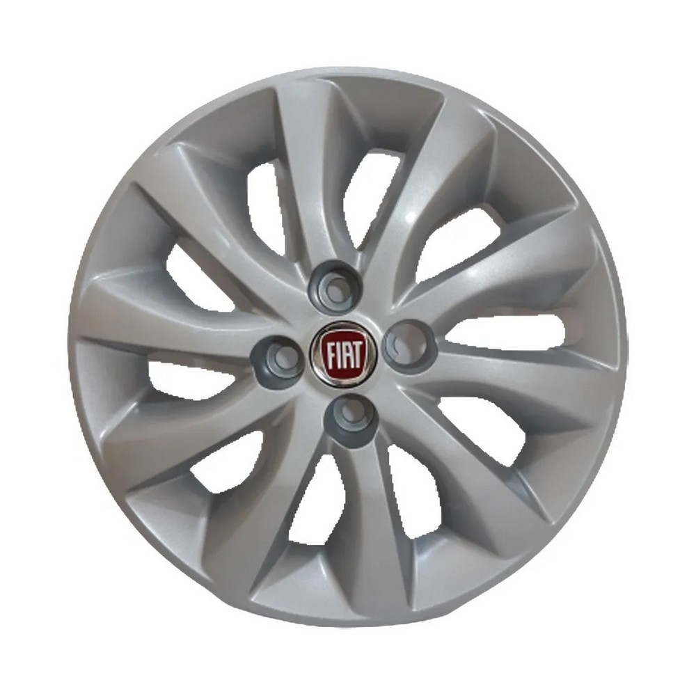 Calota Aro 15 Pol. Prata Fixação por Parafuso Fiat 100211656