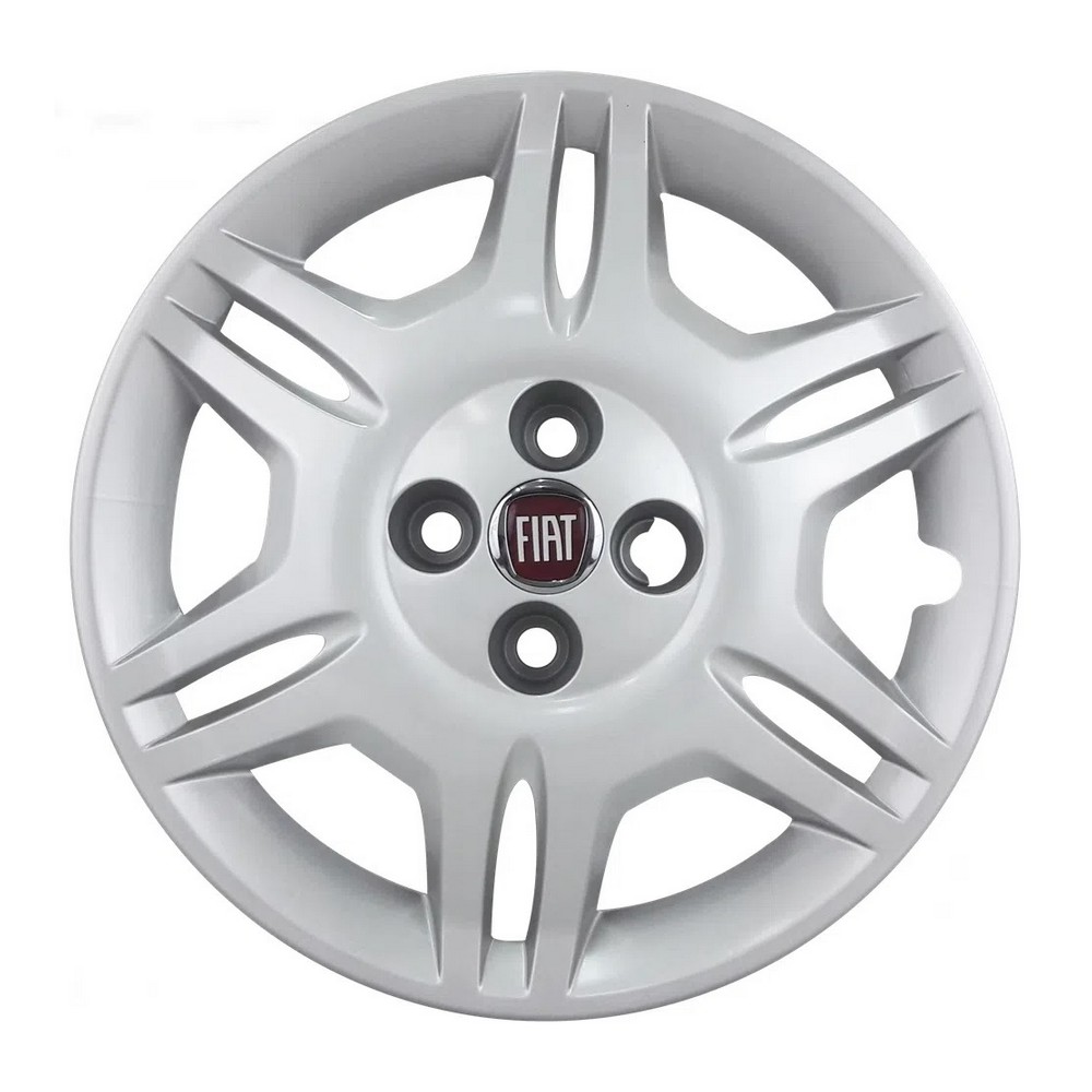 Calota Aro 15 Pol. Prata Fixação por Parafuso Fiat 51763455