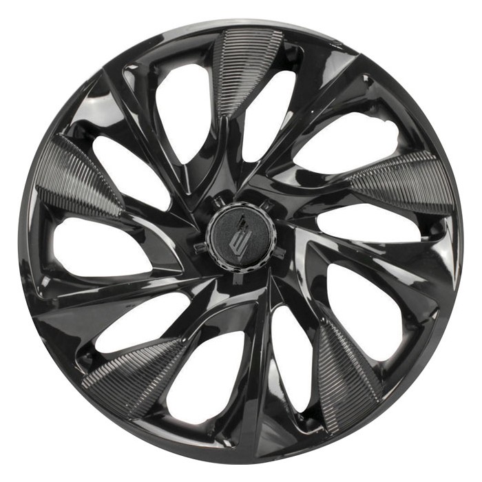 Calota Aro 15 Pol. Unicolor Ds4 Black Fixação por Parafuso Elitte LC362