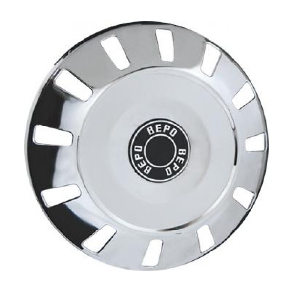 Calota Aro 16/17 Pol. Modelo Raiada Inox dianteira Bepo M151A