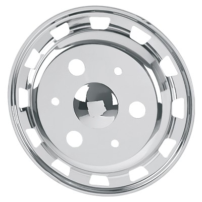Calota Aro 17,5 Pol. Modelo Speed Inox com Friso dianteira Fabbof C050