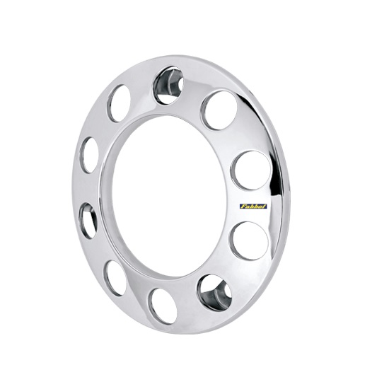 Calota Aro 20/22 Pol. Inclinada Inox com 10 Furos traseira Fabbof C032