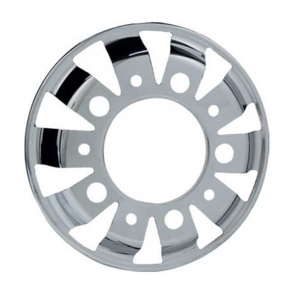 Calota Aro 22,5 M-152B Inox dianteira Bepo M152B