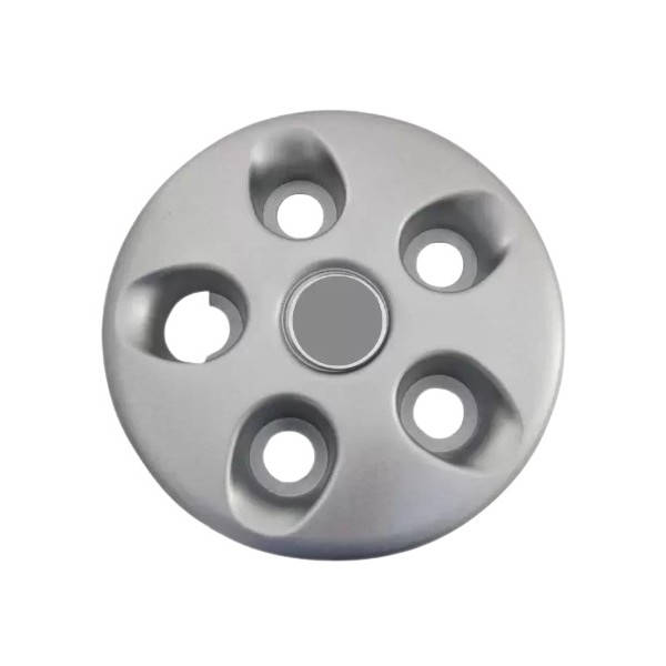 Calota de Centro Aro 16 Pol. Prata Roda Ferro Plástica Fiat 1336220080