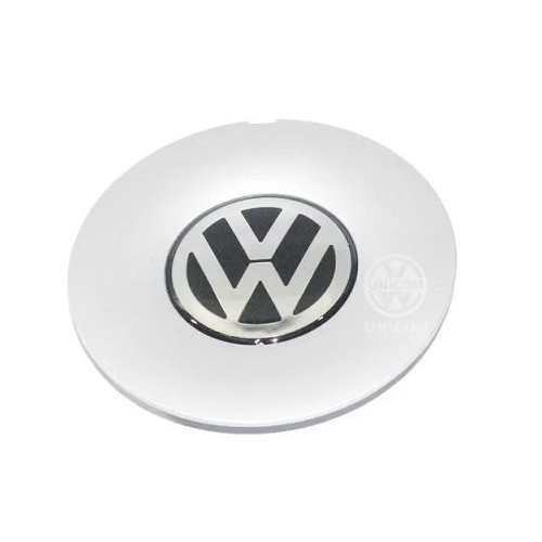 Calota de Centro Prata Roda Liga Leve Volkswagen 377601149F288