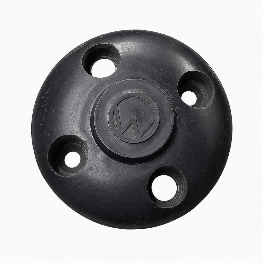 Calota de Centro Roda de Liga Leve Preta 60mm NK Brasil VW3821