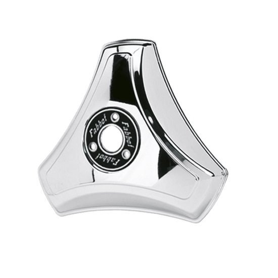 Calota Roda Baixa Aro 20/22 Pol. Inox 3 Pontas com Rodoar traseira Fabbof C011VR