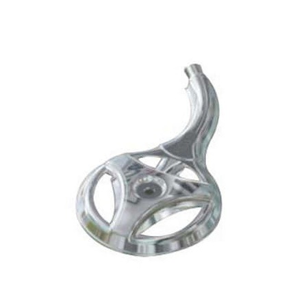 Calota Rodoar Cromada Plástica 3 Pontas Redonda lado esquerdo DB Acessorios 427678