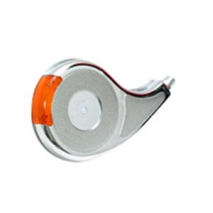 Calota Rodoar Cromada Plástica Gota com Acrílico Laranja lado esquerdo Rodopena 060581