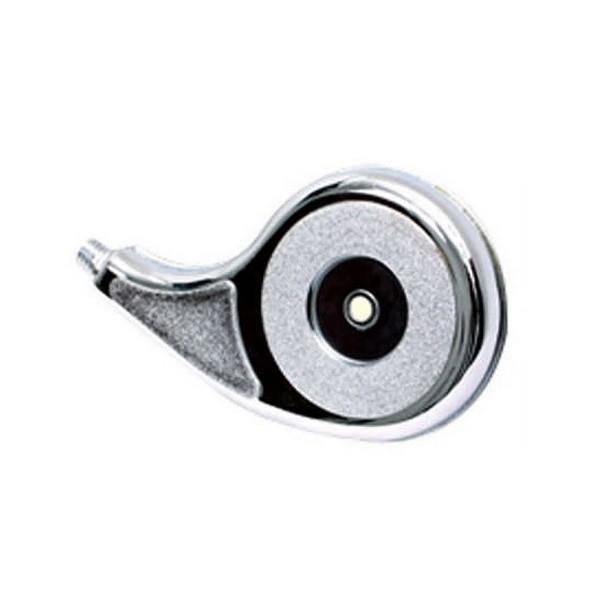 Calota Rodoar Cromada Plástica Gota Fosca sem Refletor lado direito DB Acessorios 420890