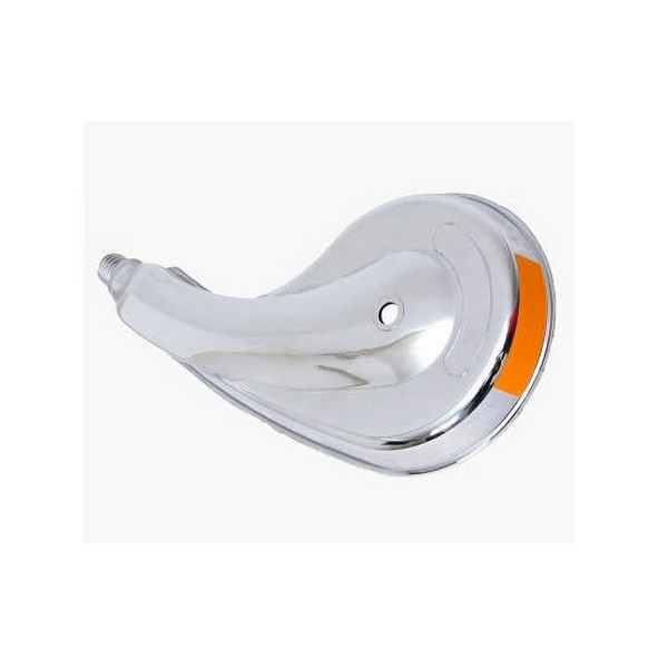 Calota Rodoar Cromada Plástica Gota Plus Laranja lado esquerdo DB Acessorios 422961