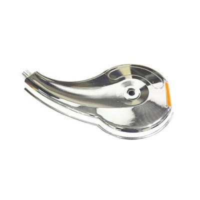 Calota Rodoar Cromada Plástica Simples Olho Gato lado esquerdo DB Acessorios 434933