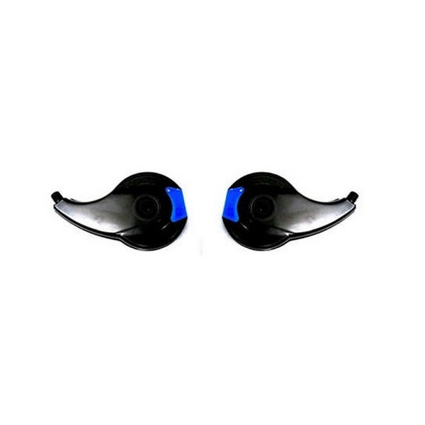 Calota Rodoar Preta Plástica Thunder com Refletor Azul DB Acessorios 435353