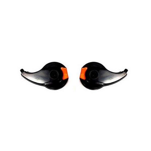 Calota Rodoar Preta Plástica Thunder com Refletor Laranja DB Acessorios 435354