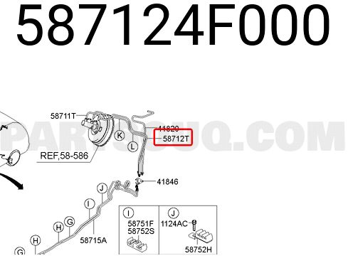 Cano do Freio dianteiro lado direito Azevedo Tubos T58712T