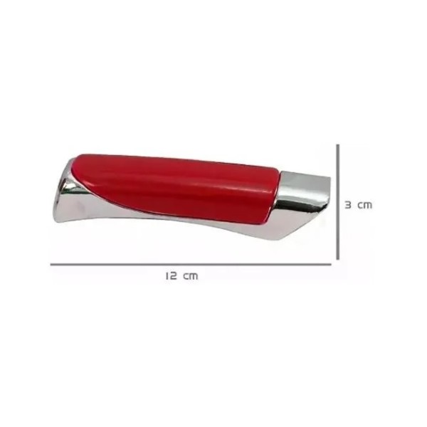 Capa da Alavanca do Freio de Mão Vermelho Cromado Shek Parts 03002, foto 2