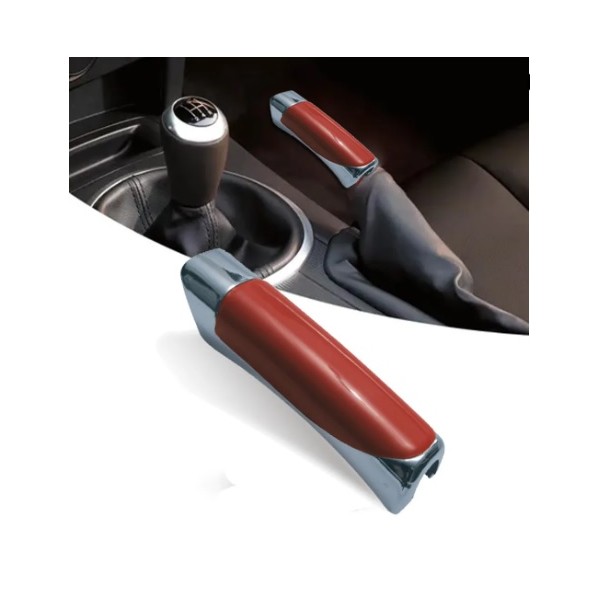 Capa da Alavanca do Freio de Mão Vermelho Cromado Shek Parts 03002, foto 4