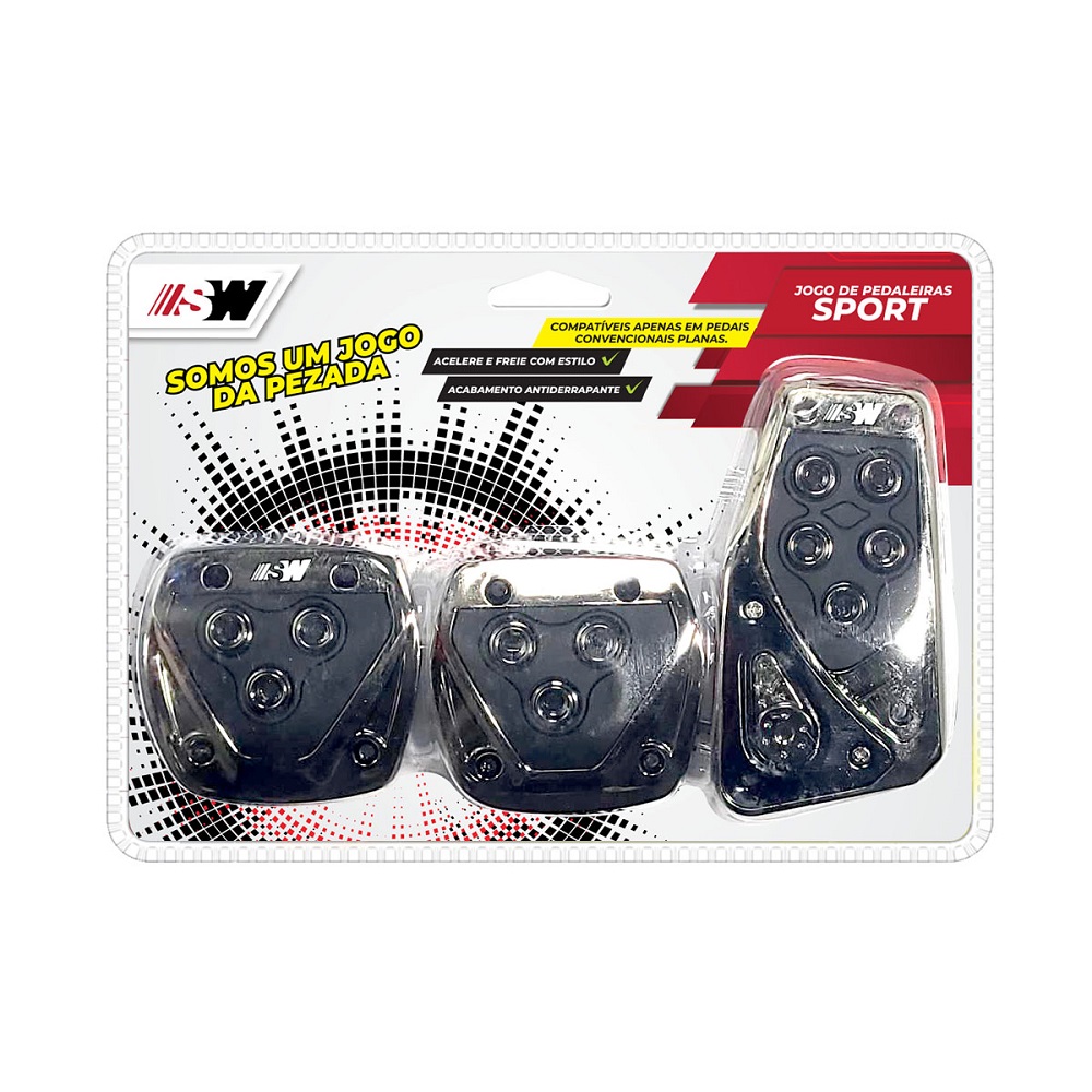 Capa de Pedal Esportivo Boss Preta SW SW1053