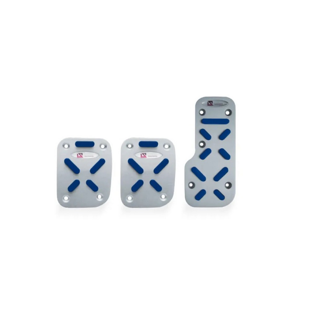 Capa de Pedal Sport Modelo I Aluminium Anodizado/Azul Shek Parts 09002