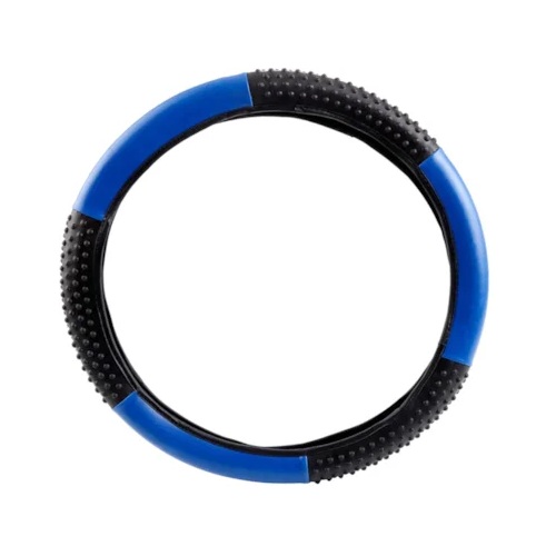 Capa de Volante com Massageador Azul 38cm Novat Capas N04AZMD