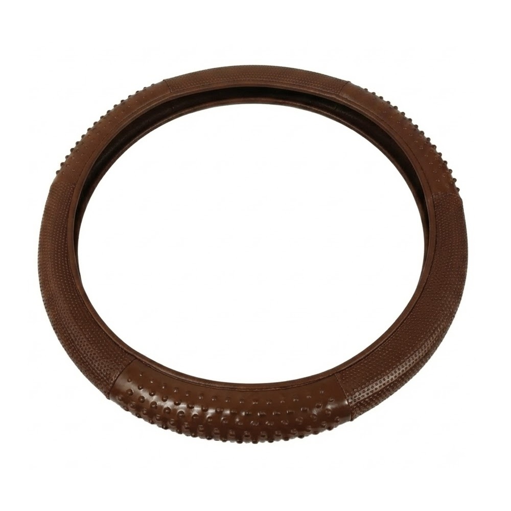 Capa de Volante com Massageador Marrom 38cm BEM BOM PA101MARROM
