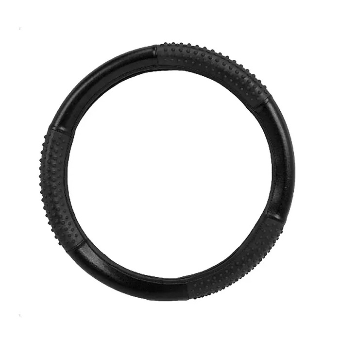 Capa de Volante com Massageador Preta 35/37cm BEM BOM G102PR